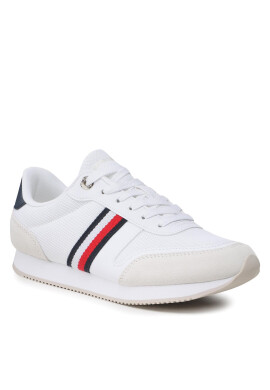 Tommy Hilfiger Сникърси Essential Stripes Runner FW0FW07382 Бял - Pepit.bg
