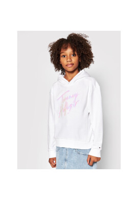 Tommy Hilfiger Суитшърт Script Print KG0KG05891 D Бял Regular Fit - Pepit.bg