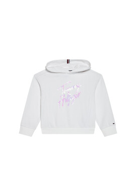 Tommy Hilfiger Суитшърт Script Print KG0KG05891 M Бял Regular Fit - Pepit.bg