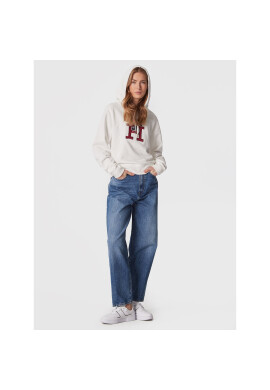 Tommy Hilfiger Суитшърт Terry Monogram WW0WW37441 Бял Regular Fit - Pepit.bg