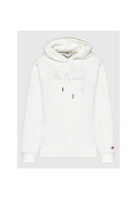 Tommy Hilfiger Суитшърт Th Script WW0WW32410 Бял Regular Fit - Pepit.bg