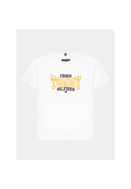 Tommy Hilfiger Тишърт 1985 KB0KB08323 D Бял Regular Fit - Pepit.bg