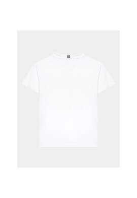Tommy Hilfiger Тишърт 1985 KB0KB08323 D Бял Regular Fit - Pepit.bg
