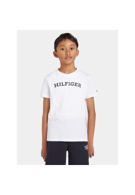 Tommy Hilfiger Тишърт Arched KB0KB08333 D Бял Regular Fit - Pepit.bg