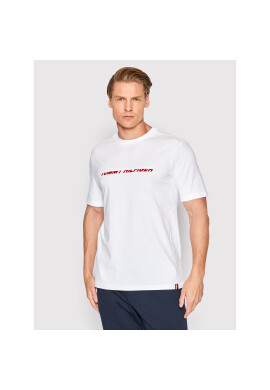 Tommy Hilfiger Тишърт Graphic MW0MW22700 Бял Regular Fit - Pepit.bg