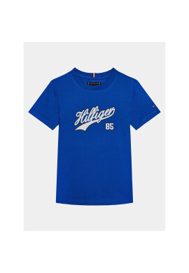 Tommy Hilfiger Тишърт Hilfiger Script Tee S/S KB0KB08679 Син Regular Fit - Pepit.bg