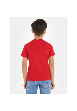 Tommy Hilfiger Тишърт KB0KB08544 Червен Regular Fit - Pepit.bg