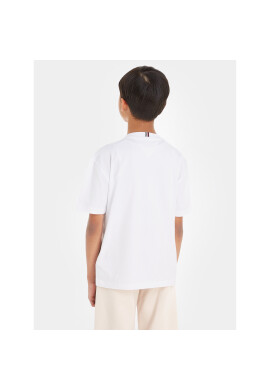 Tommy Hilfiger Тишърт KB0KB08548 M Бял Regular Fit - Pepit.bg