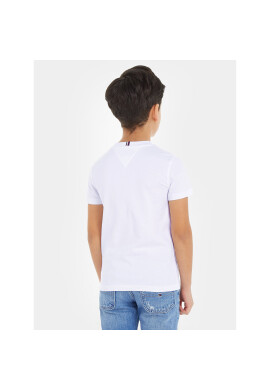 Tommy Hilfiger Тишърт KB0KB08626 S Бял Regular Fit - Pepit.bg