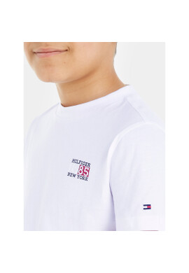 Tommy Hilfiger Тишърт KB0KB08626 S Бял Regular Fit - Pepit.bg