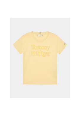 Tommy Hilfiger Тишърт KG0KG07264 D Жълт Regular Fit - Pepit.bg