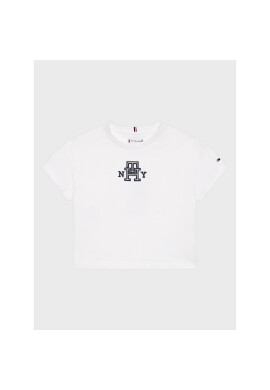 Tommy Hilfiger Тишърт KG0KG07437 D Бял Regular Fit - Pepit.bg