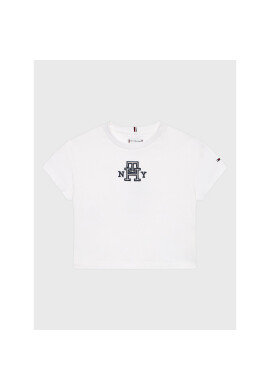Tommy Hilfiger Тишърт KG0KG07437 M Бял Regular Fit - Pepit.bg