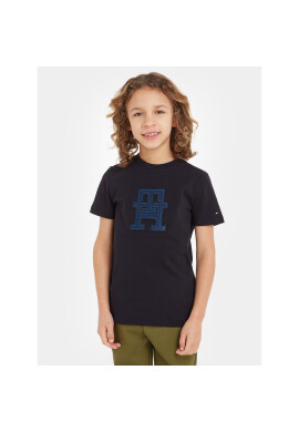 Tommy Hilfiger Тишърт KS0KS00527 Тъмносин Regular Fit - Pepit.bg