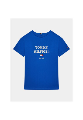 Tommy Hilfiger Тишърт Logo KB0KB08671 D Син Regular Fit - Pepit.bg