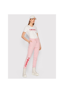 Tommy Hilfiger Тишърт Logo WW0WW35481 Бял Regular Fit - Pepit.bg