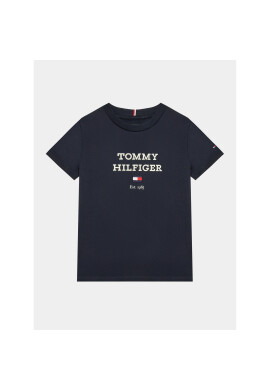 Tommy Hilfiger Тишърт Loo KB0KB08671 M Тъмносин Regular Fit - Pepit.bg