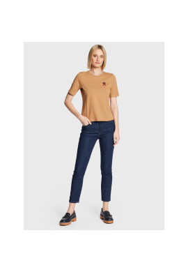 Tommy Hilfiger Тишърт Monogram WW0WW37433 Кафяв Regular Fit - Pepit.bg