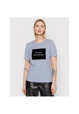 Tommy Hilfiger Тишърт Regular Flock Box C-kn WW0WW32800 Син Regular Fit - Pepit.bg