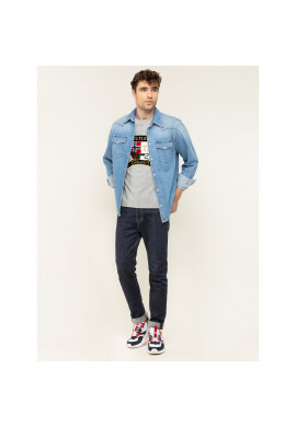 Tommy Hilfiger Тишърт Shield MW0MW12515 Сив Regular Fit - Pepit.bg