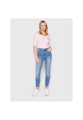 Tommy Hilfiger Тишърт Solid WW0WW27963 Розов Slim Fit - Pepit.bg