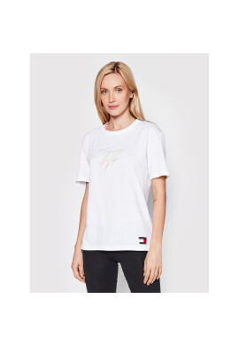 Tommy Hilfiger Тишърт UW0UW02262 Бял Regular Fit - Pepit.bg