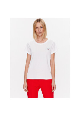 Tommy Hilfiger Тишърт UW0UW04525 Бял Relaxed Fit - Pepit.bg