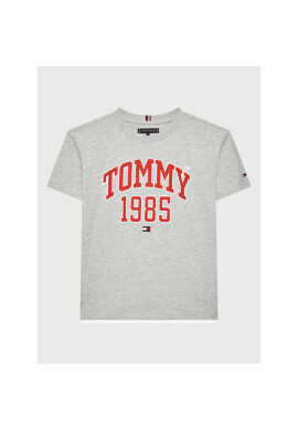 Tommy Hilfiger Тишърт Varsity KB0KB08206 D Сив Regular Fit - Pepit.bg