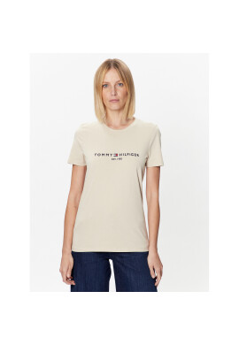 Tommy Hilfiger Тишърт WW0WW28681 Бежов Regular Fit - Pepit.bg