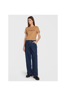 Tommy Hilfiger Тишърт WW0WW28681 Кафяв Regular Fit - Pepit.bg