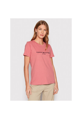 Tommy Hilfiger Тишърт WW0WW28681 Розов Regular Fit - Pepit.bg