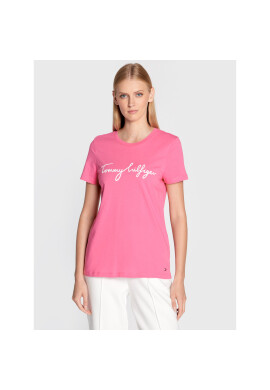 Tommy Hilfiger Тишърт WW0WW28682 Розов Regular Fit - Pepit.bg