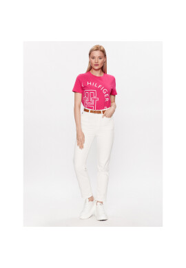 Tommy Hilfiger Тишърт WW0WW40051 Розов Regular Fit - Pepit.bg