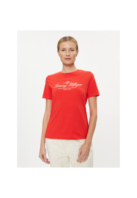 Tommy Hilfiger Тишърт WW0WW40293 Червен Regular Fit - Pepit.bg