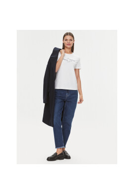 Tommy Hilfiger Тишърт WW0WW40526 Бял Slim Fit - Pepit.bg