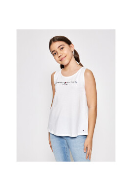Tommy Hilfiger топ Graphic KG0KG05910 D Бял Regular Fit - Pepit.bg
