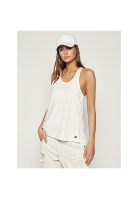 Tommy Hilfiger Топ UW0UW02154 Бял Regular Fit - Pepit.bg