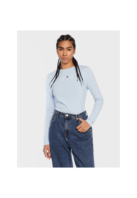 Tommy Jeans Блуза Baby Serif Linear DW0DW14363 Син Regular Fit - Pepit.bg