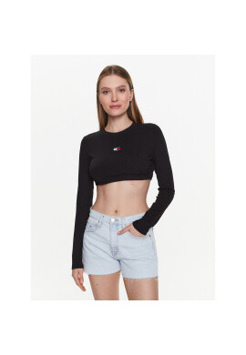 Tommy Jeans Блуза Badge DW0DW15306 Черен Regular Fit - Pepit.bg