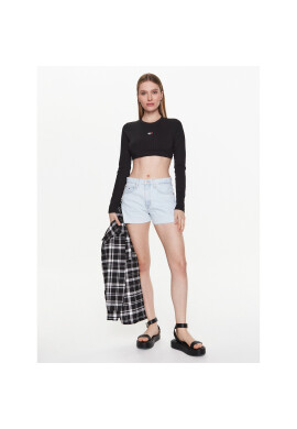 Tommy Jeans Блуза Badge DW0DW15306 Черен Regular Fit - Pepit.bg