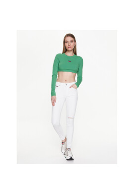 Tommy Jeans Блуза Badge DW0DW15306 Зелен Regular Fit - Pepit.bg