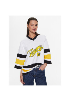 Tommy Jeans Блуза Collegiate 85 DW0DW14862 Бял Oversize - Pepit.bg