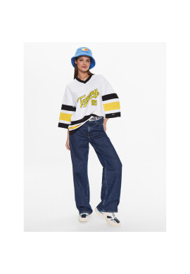 Tommy Jeans Блуза Collegiate 85 DW0DW14862 Бял Oversize - Pepit.bg