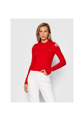 Tommy Jeans Блуза DW0DW11038 Червен Slim Fit - Pepit.bg