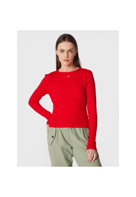 Tommy Jeans Блуза Essential DW0DW14277 Червен Slim Fit - Pepit.bg