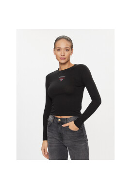Tommy Jeans Блуза Essential DW0DW17358 Черен Slim Fit - Pepit.bg
