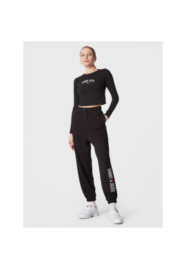 Tommy Jeans Блуза Essential Logo DW0DW14911 Черен Regular Fit - Pepit.bg