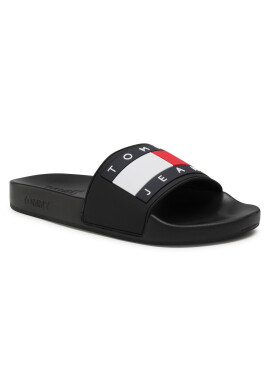 Tommy Jeans Чехли Flag Pool Slide EM0EM00689 Черен - Pepit.bg