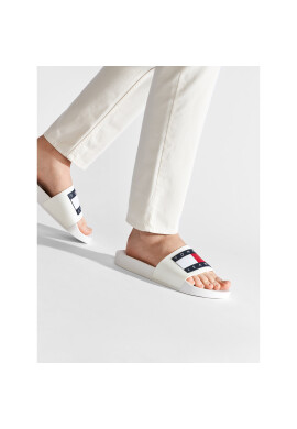 Tommy Jeans Чехли Flag Pool Slide EM0EM01021 Бял - Pepit.bg