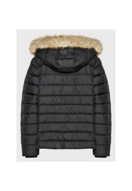 Tommy Jeans Curve Пухено яке Basic DW0DW14584 Черен Regular Fit - Pepit.bg